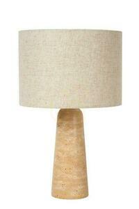 Lampă de masă Lucide NIMUE taupe din travertin și in 05556/81/41 small 1