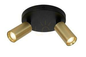 Plafon Lucide RITMO 2xMR11 auriu/negru aluminiu 15 cm 09942/12/02 small 0