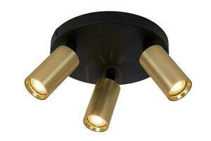 Plafon Lucide RITMO 3xMR11 auriu-negru din aluminiu 18 cm 09942/13/02 small 0