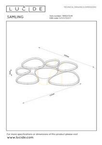 Plafonieră LED Lucide SAMLING, 72 W, taupe, 90 cm, 78102/72/41 small 4