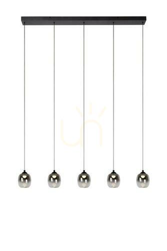 Verifica Lampă suspendată Lucide Tamino LED negru 5 lumini 74419/25/30
