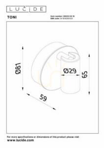 Aplică reîncărcabilă Lucide TONI gri, LED 2 W, CCT, prindere magnetică 29933/02/15 small 5