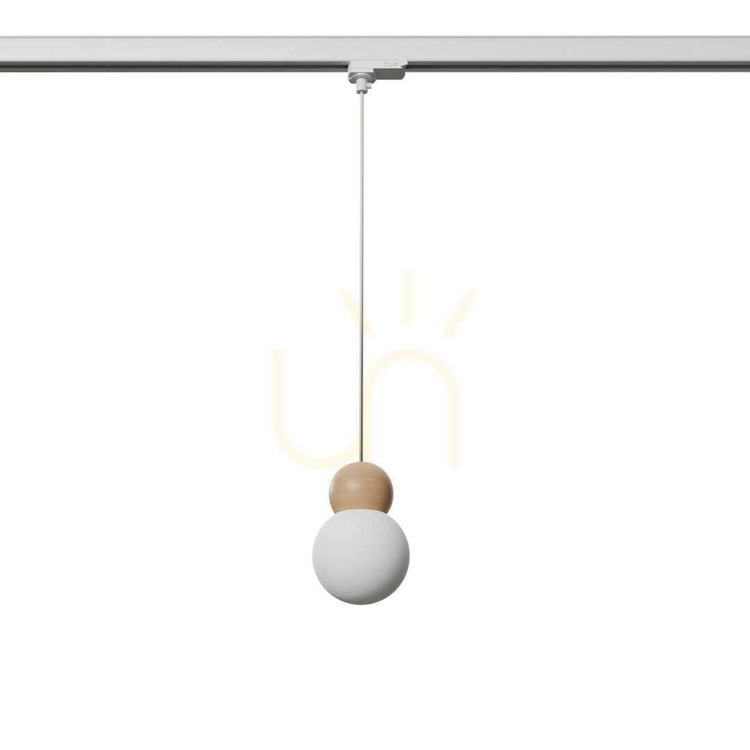 Pekka Lampă suspendată din lemn alb/natural G9 3000 K 4,5 W 450lm