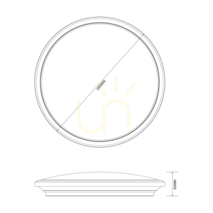 Plafonieră LED neagră Zuma Line MOREN MS70224V-BK small 1