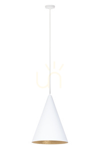 Lampă suspendată Sigma VESUVIO 1xE27 alb-auriu 35 cm 41026 small 0