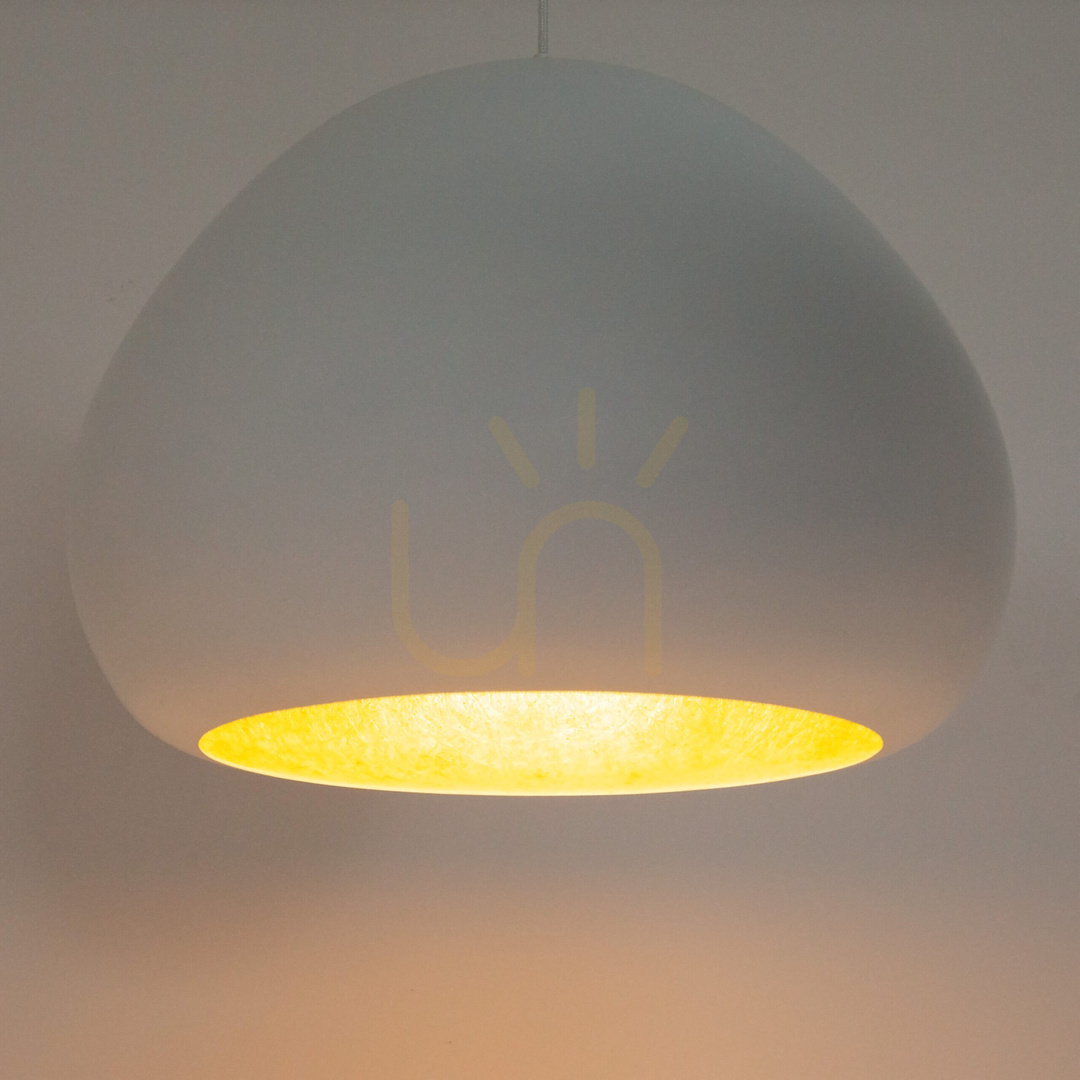 Vedere Lampă suspendată Sigma LAVA 1xE27 alb-auriu 52 cm 41076 Lampă suspendată Sigma LAVA 1xE27 alb-auriu 52 cm 41076
