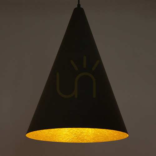 Verifica Lampă suspendată Sigma VESUVIO 1xE27 negru auriu 35 cm 41036