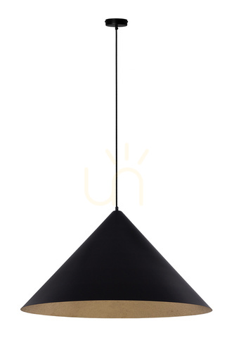 Verifica Lustră suspendată Sigma VESUVIO 3xE27 negru auriu 70 cm 41038