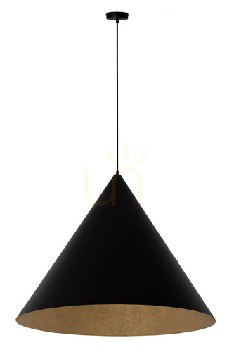 Verifica Lampă suspendată Sigma VESUVIO 3xE27 negru auriu 77 cm 41040