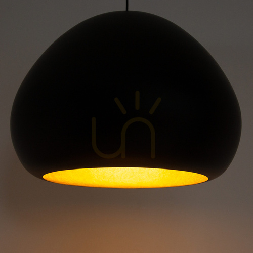 Verifica Lampă suspendată Sigma LAVA 1xE27 negru, auriu 52 cm 41077