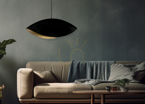 Verifica Lampă suspendată Sigma SONA 1xE27 negru auriu 30 cm 41097