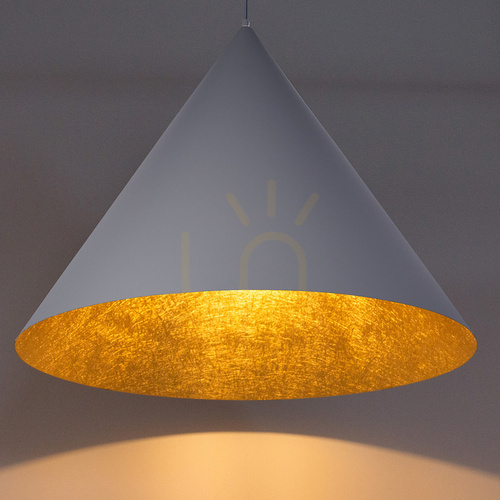 Verifica Lampă suspendată Sigma VESUVIO 3xE27 gri auriu 77 cm 41050