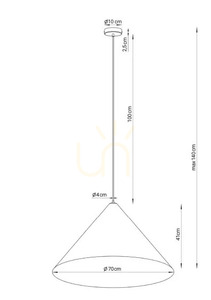 Lampă suspendată Sigma VESUVIO 1xE27 gri 70 cm SKU 41052 1 Lampă suspendată Sigma VESUVIO 1xE27 gri 70 cm SKU 41052 small 1