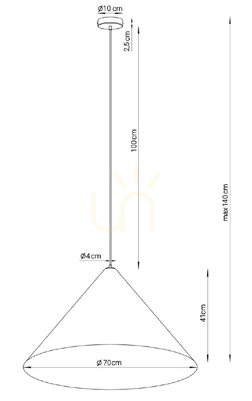 previzualizare Lampă suspendată Sigma VESUVIO 3xE27 taupe auriu, 70 cm, SKU 41058 Lampă suspendată Sigma VESUVIO 3xE27 taupe auriu, 70 cm, SKU 41058