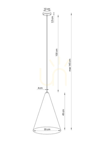 Verifica Lampă suspendată Sigma VESUVIO 1xE27 negru taupe 35 cm SKU 41061