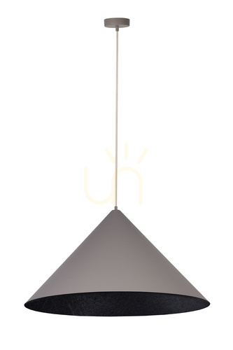 Verifica Lampă suspendată Sigma VESUVIO 1xE27 negru taupe 70 cm SKU 41062