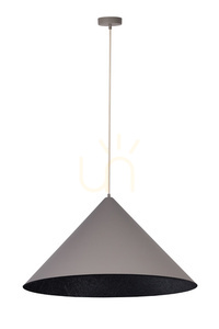 Lampă suspendată Sigma VESUVIO 3xE27 negru taupe 70 cm SKU 41063 small 0