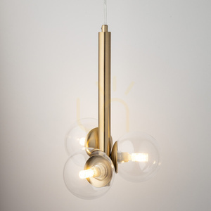 Lampă suspendată Sigma PERLA LUX 3xG9 aurie 40855 small 1