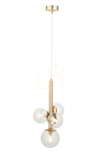 Verifica Lampă suspendată Sigma PERLA LUX 4xG9 satin auriu 40856