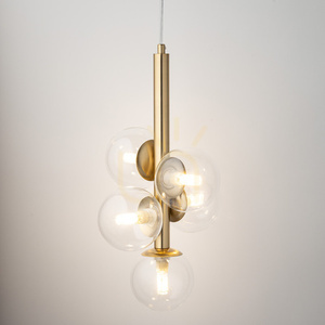 Lampă suspendată Sigma PERLA LUX 5xG9 auriu 40857 small 1