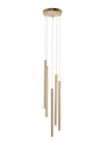 Lampa suspendată Sigma SOPEL LUX 5xG9 aur periat 40959 small 0