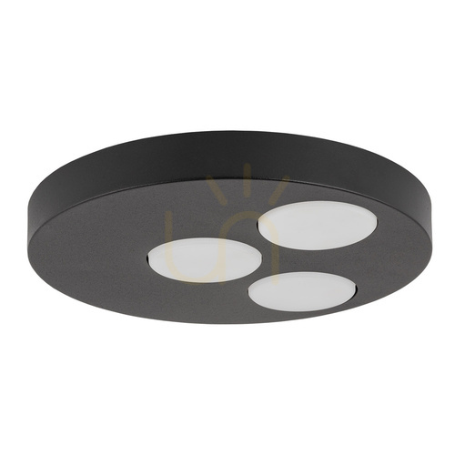 Verifica Plafonieră Sigma BROS neagră 3xGX53 12W oțel vopsit SKU 40832