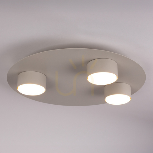 Verifica Plafonieră Sigma STAR 3xGX53 gri bej 40 cm 40913