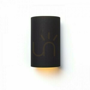 Lampă de perete Ron W 15/25 Polycotton negru/alb Pcv 230 V Led E27 15 small 1