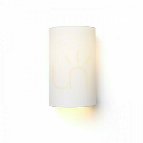 Verifica Lampă de perete Ron W 15/25 Polycotton negru/alb Pcv 230 V Led E27 15
