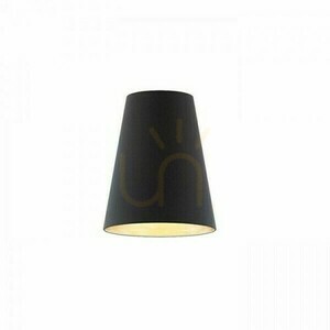 Abajur, Conny 25/30 Abajur de masă Polycotton Negru/alb PVC Max. 23 W small 0