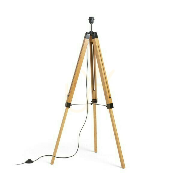 Vedere Alvis Lampshade Accessory Floor Stand Bamboo/Black 230 V Led E27 15 W. Alvis Lampshade Accessory Floor Stand Bamboo/Black 230 V Led E27 15 W.