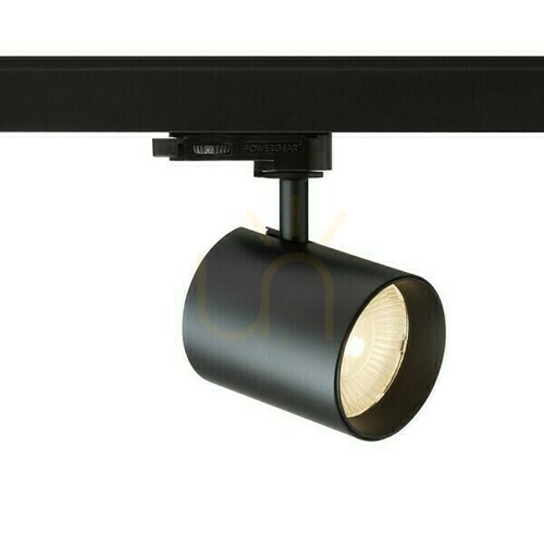Verifica Iris 7 la reflector cu 3 faze. Rails negru 230 V Led 10 W 24° 3000 K