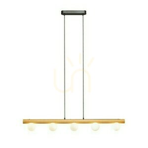 Noctis Lămpă cu pandantiv din lemn / sticlă opală 230 V Led G9 5x7 W. 2 Noctis Lămpă cu pandantiv din lemn / sticlă opală 230 V Led G9 5x7 W. small 2