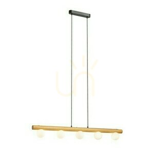 Noctis Lămpă cu pandantiv din lemn / sticlă opală 230 V Led G9 5x7 W. 0 Noctis Lămpă cu pandantiv din lemn / sticlă opală 230 V Led G9 5x7 W. small 0