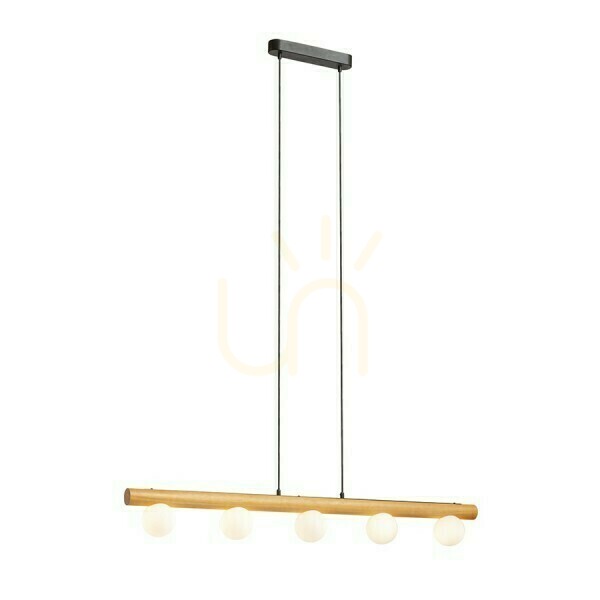 Verifica Noctis Lămpă cu pandantiv din lemn / sticlă opală 230 V Led G9 5x7 W. Noctis Lămpă cu pandantiv din lemn / sticlă opală 230 V Led G9 5x7 W.