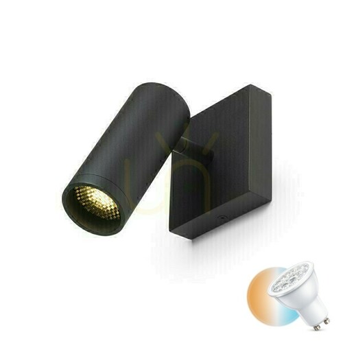 Verifica Marta lampă montată la suprafață negru 230 V Led Gu10 8 Watt.
