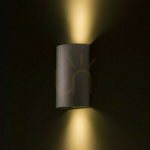Verifica Lampă de perete Capri R Brushed Bronze 230 V Led Gu10 2x9 W.