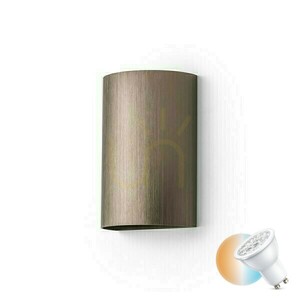 Aplică Rendl CAPRI R sus/jos, bronz periat, 2x GU10 max. 9 W small 0