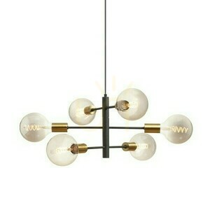 Pendul Rendl ARTEMIA 6 negru / alamă periată, 6×E27, R14399 small 3