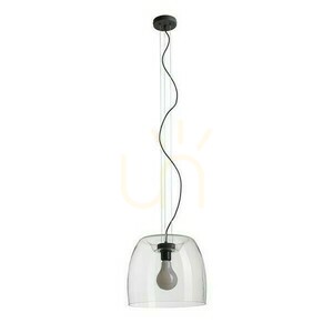 Lampă suspendată Rendl ORLANDO 35 R14395 – sticlă transparentă, negru, E27 small 4