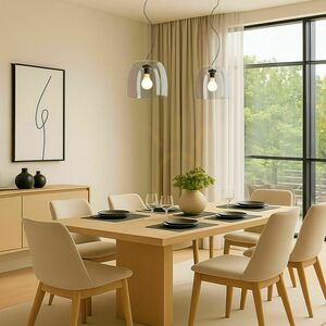 Lampă suspendată Rendl ORLANDO 35 R14395 – sticlă transparentă, negru, E27 small 5