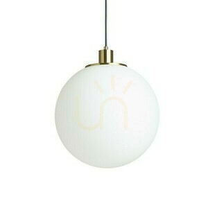 Lampă suspendată Rendl BOULDER 30 din sticlă opală și alamă periată, E27, R14394 small 2