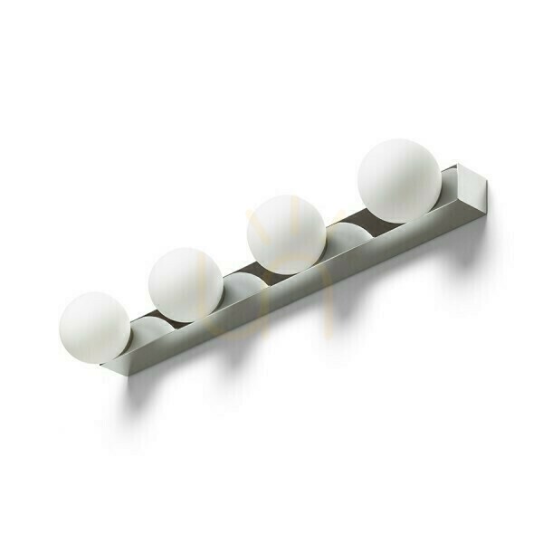 Afişa Lampă de perete Domino Iv lampă de perete Crom/O sticlă opală 230 V Led G9 4x6 W Ip44 Lampă de perete Domino Iv lampă de perete Crom/O sticlă opală 230 V Led G9 4x6 W Ip44
