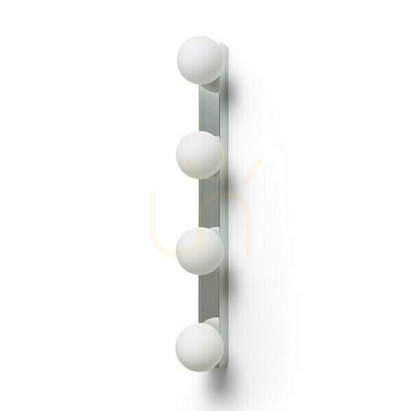 Spectacol Lampă de perete Domino Iv lampă de perete Crom/O sticlă opală 230 V Led G9 4x6 W Ip44 Lampă de perete Domino Iv lampă de perete Crom/O sticlă opală 230 V Led G9 4x6 W Ip44