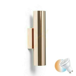 Lampă de perete Luke lampă de perete cupru 230 V Led Gu10 2x7 W. 0 Lampă de perete Luke lampă de perete cupru 230 V Led Gu10 2x7 W. small 0