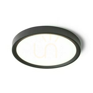 Plafond Lana 23 Montat la suprafață din plastic negru 230 V Led 18 W 3000 K 4000 6000 small 1