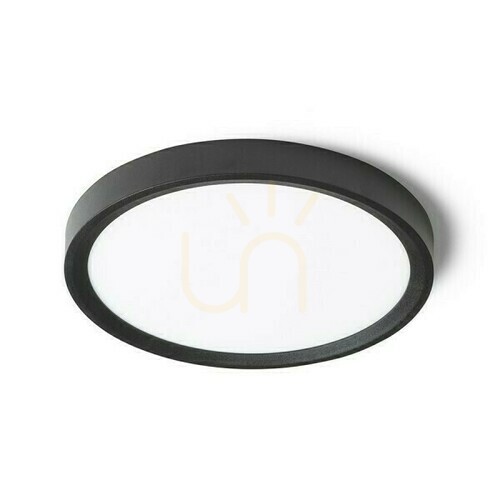 Verifica Plafond Lana 23 Montat la suprafață din plastic negru 230 V Led 18 W 3000 K 4000 6000
