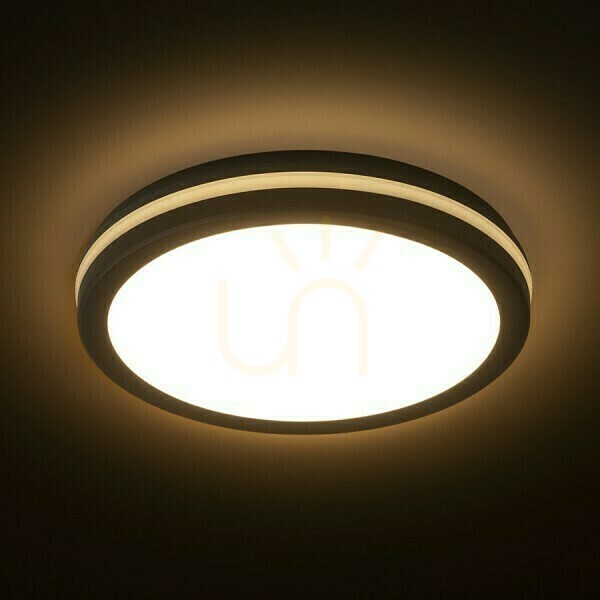 Vedere Plafonds În aer liber Sono 30 Montat pe suprafață din plastic negru 230 V Led W Ip65 3000 K 4000 6000 Plafonds În aer liber Sono 30 Montat pe suprafață din plastic negru 230 V Led W Ip65 3000 K 4000 6000