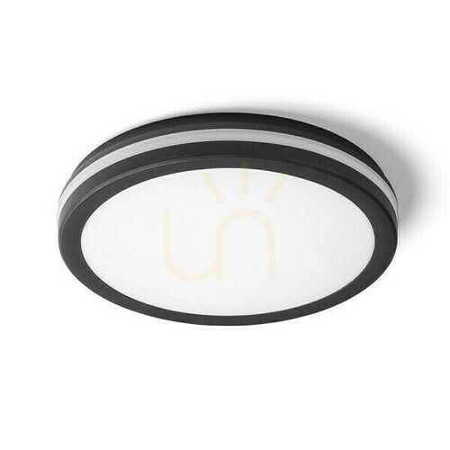 Verifica Plafonds În aer liber Sono 30 Montat pe suprafață din plastic negru 230 V Led W Ip65 3000 K 4000 6000