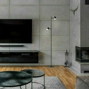 Nova Ii Lampă de podea negru crom/acrilic lapte 230 V Led 2x3.5 W 3000 K small 2